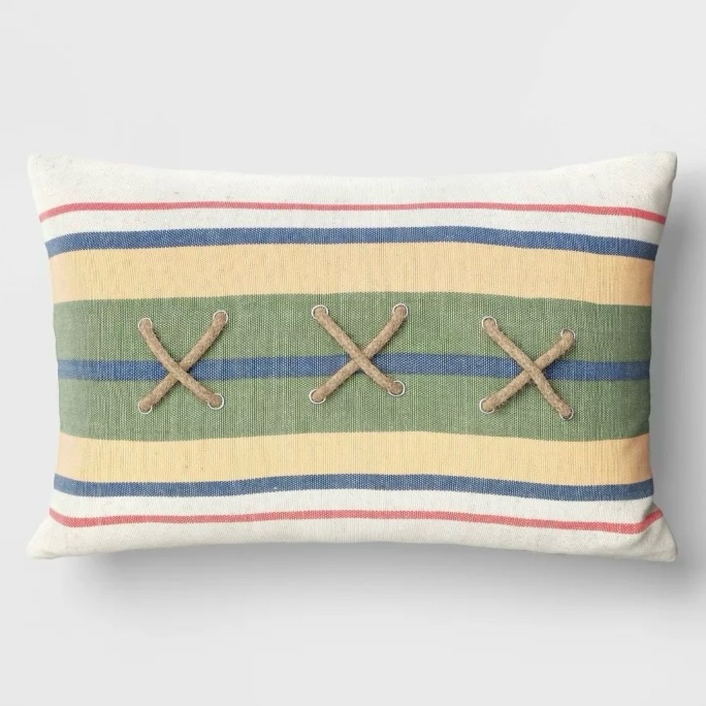 Room Essentials Striped Lumbar Throw Pillow